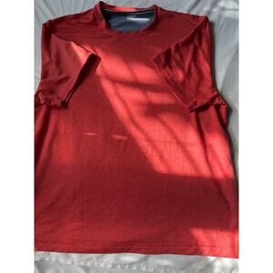 Lands' End Men's Super-T Short Sleeve Crew Neck T-Shirt Red XL EUC